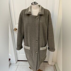 Long fleece ladies coat